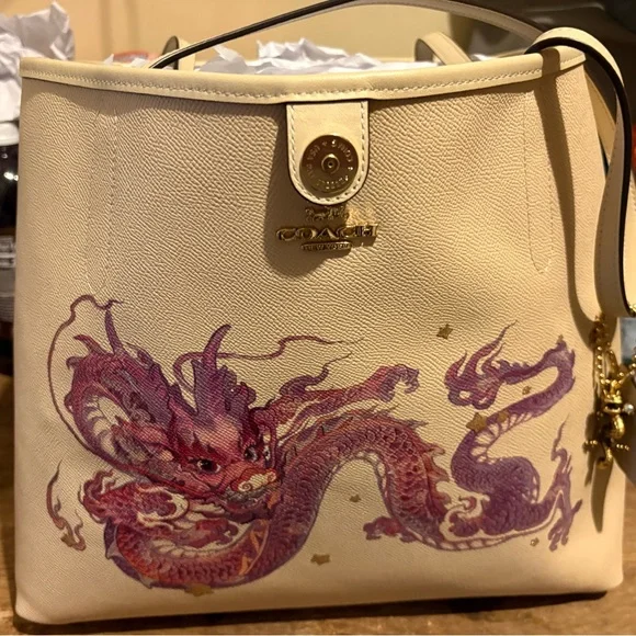 Coach Lunar New Year of the Dragon Tote *Hard to Find* Limited Edition - Picture 1 of 13